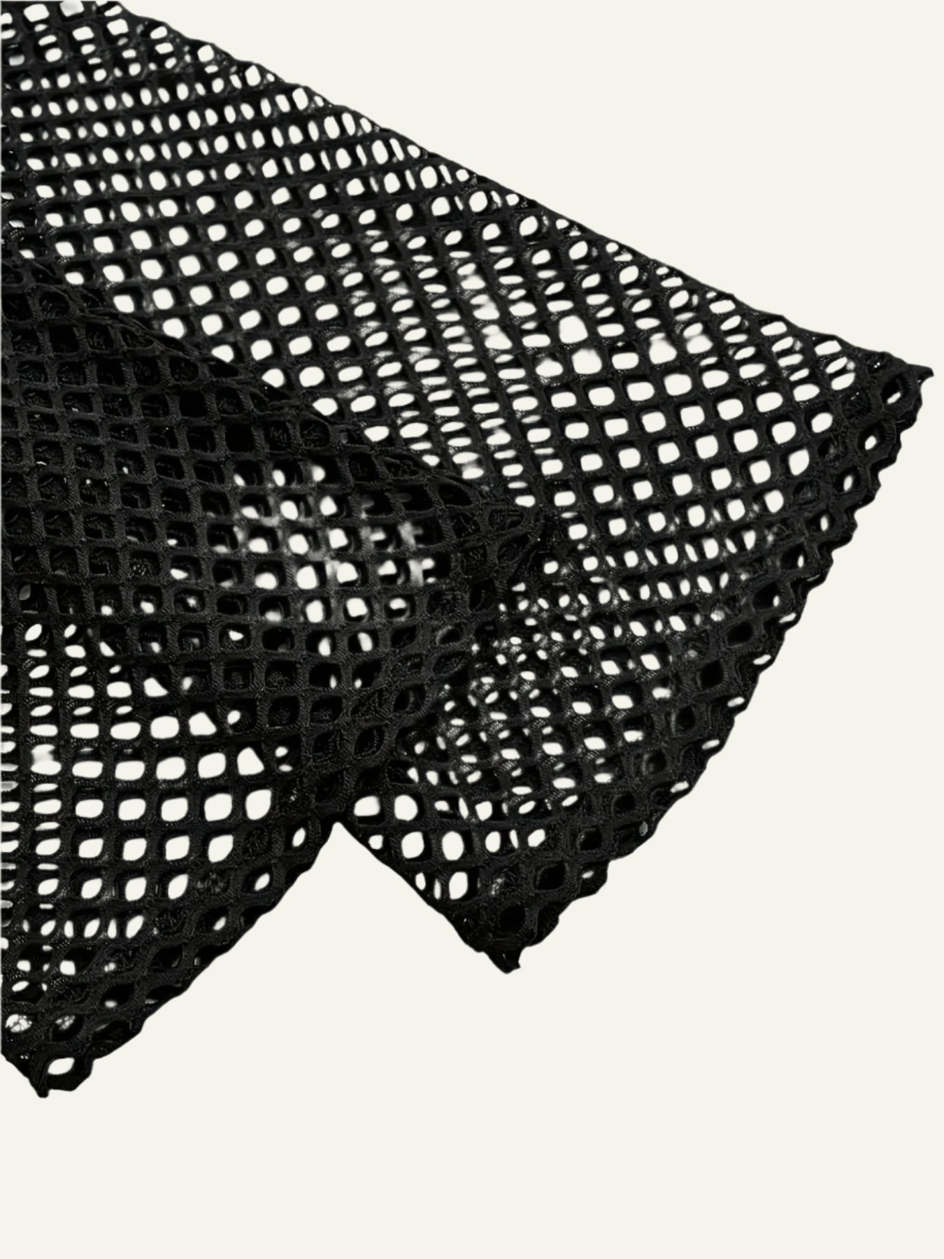 Black Flare Fishnet Top