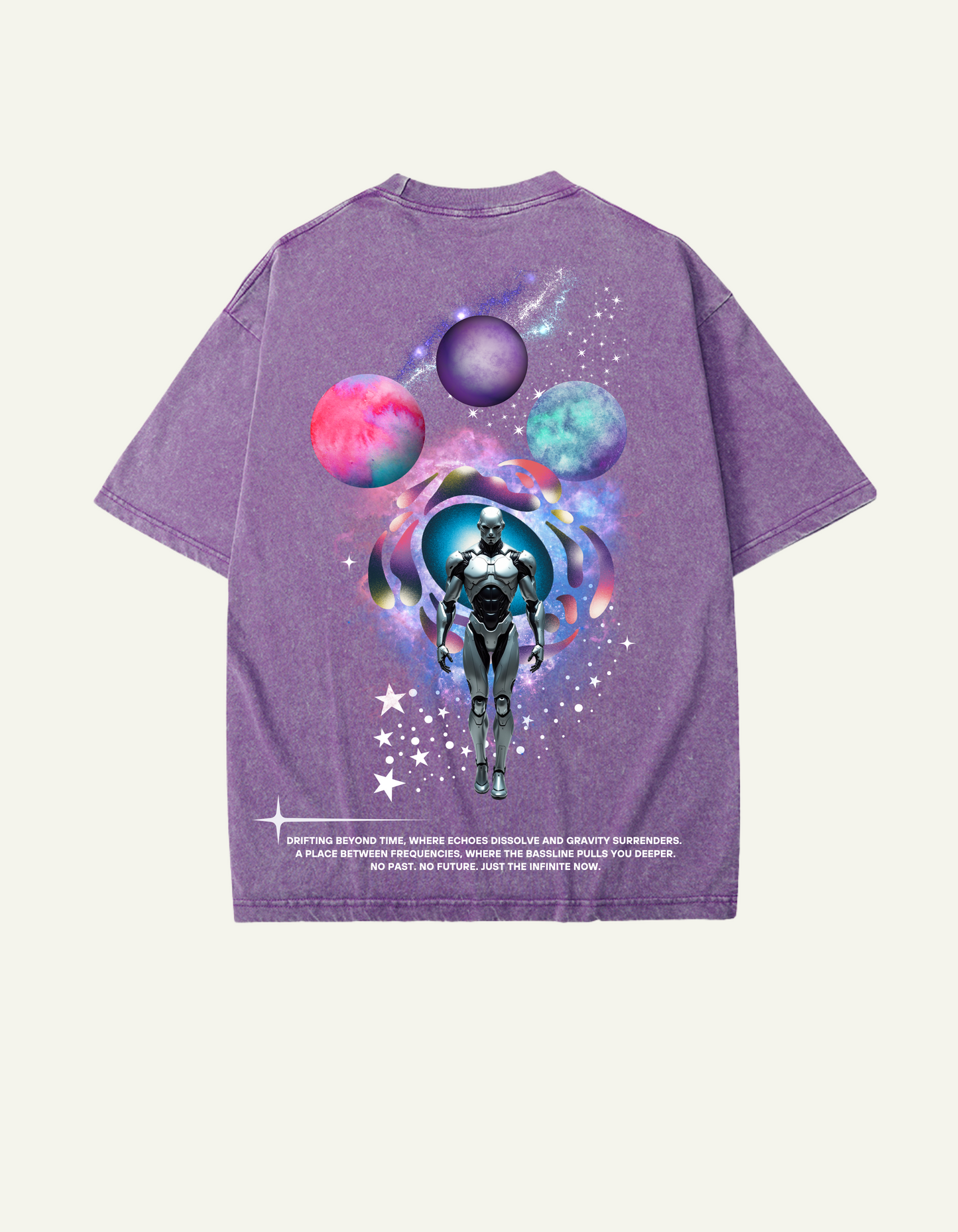 Galactic Raver Heavy T-Shirt - 100 % Cotton