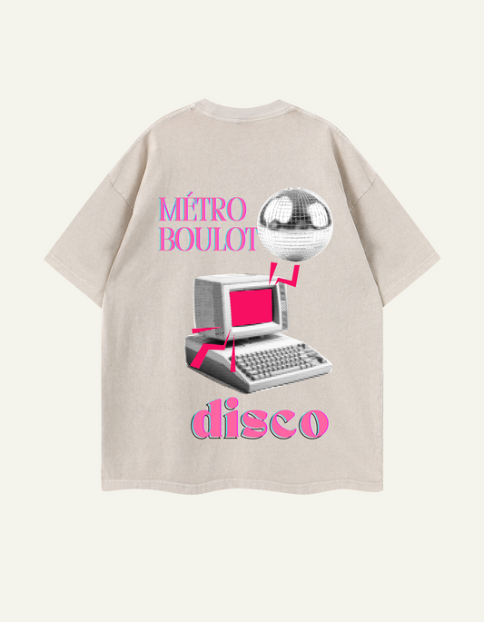 Métro Boulot Disco Heavy T-Shirt - 100 % Cotton