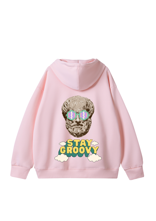 Stay Groovy 100% Cotton Hoodie