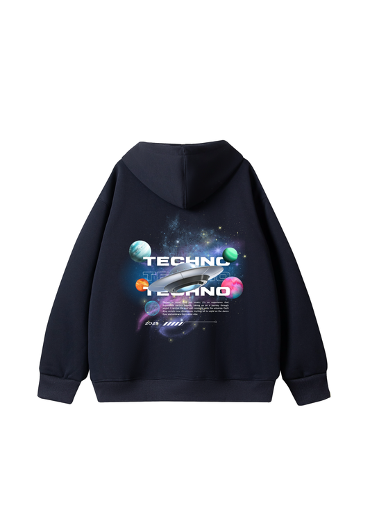 Techno 100% Cotton Hoodie