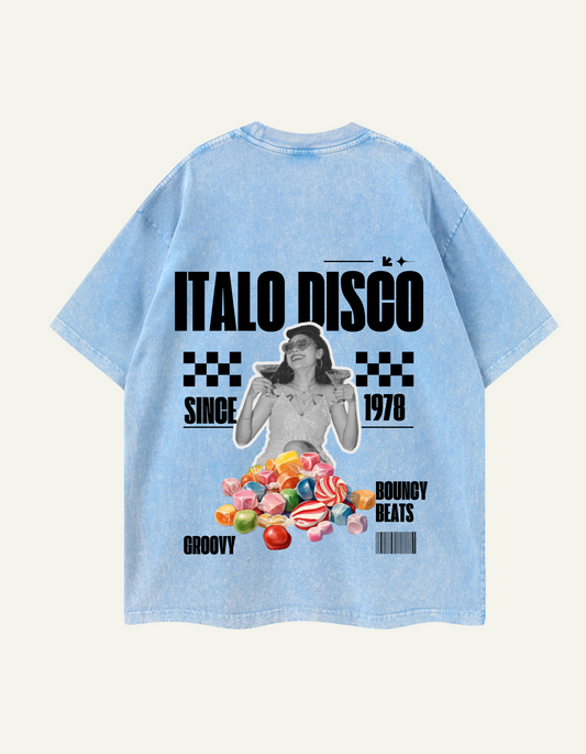 Italo Disco Heavy T-Shirt - 100 % Cotton