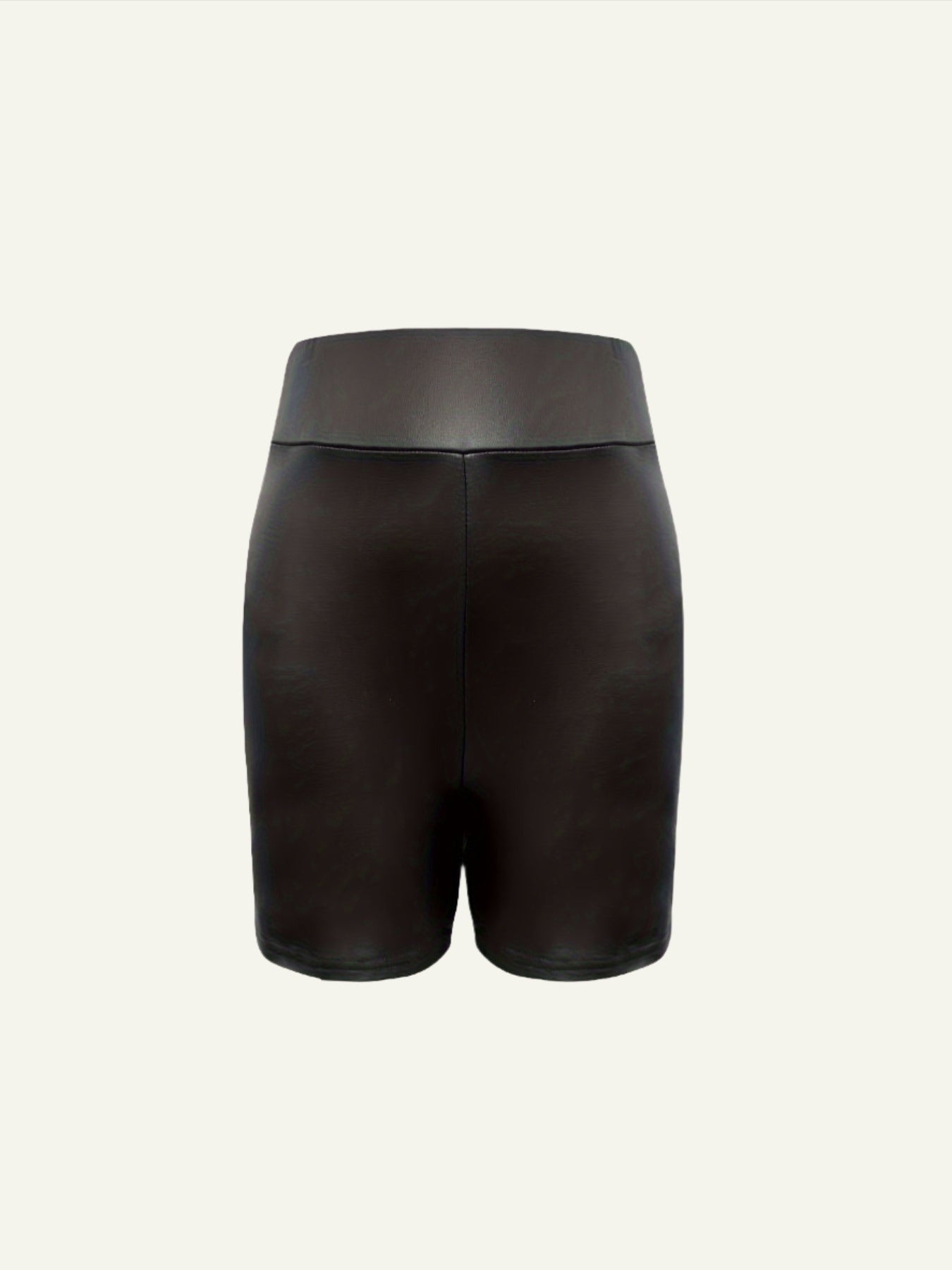 Leather Biker Shorts