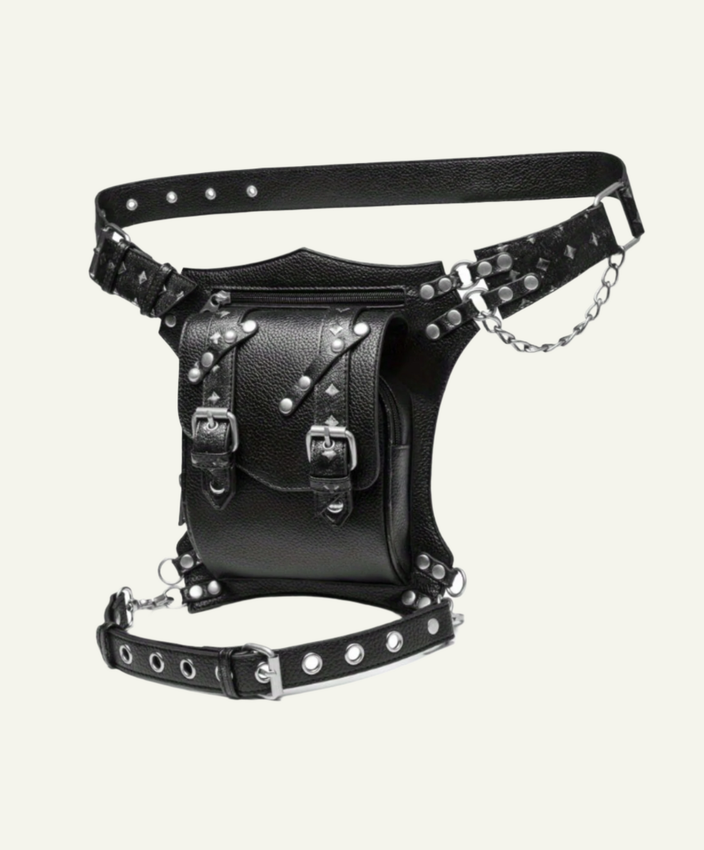 Punk Style Waist Bag