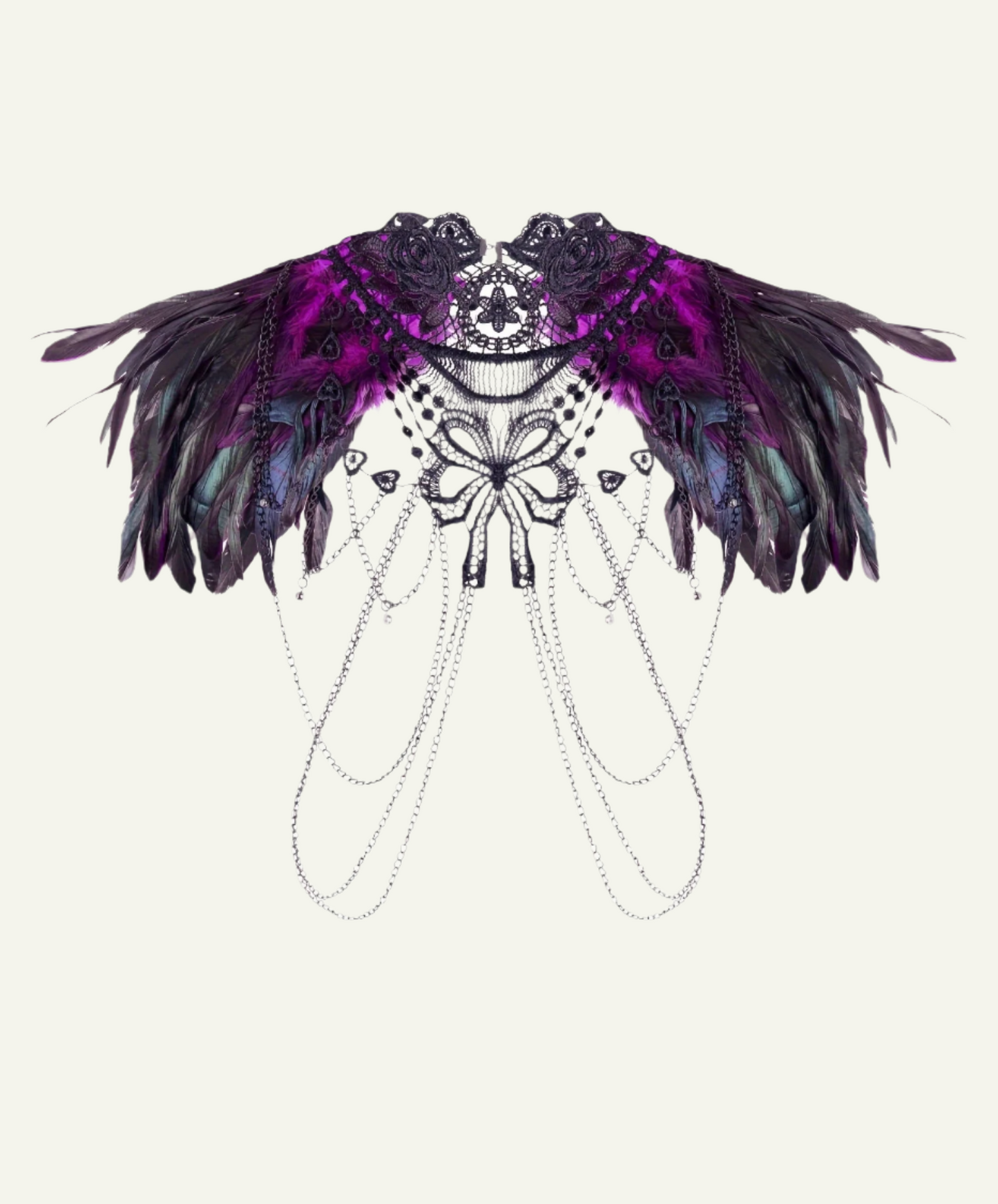 Purple Power Feather Harness