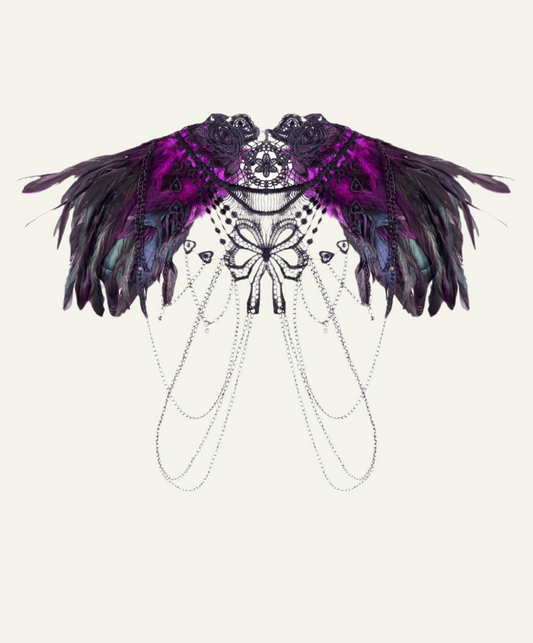 Purple Power Feather Harness