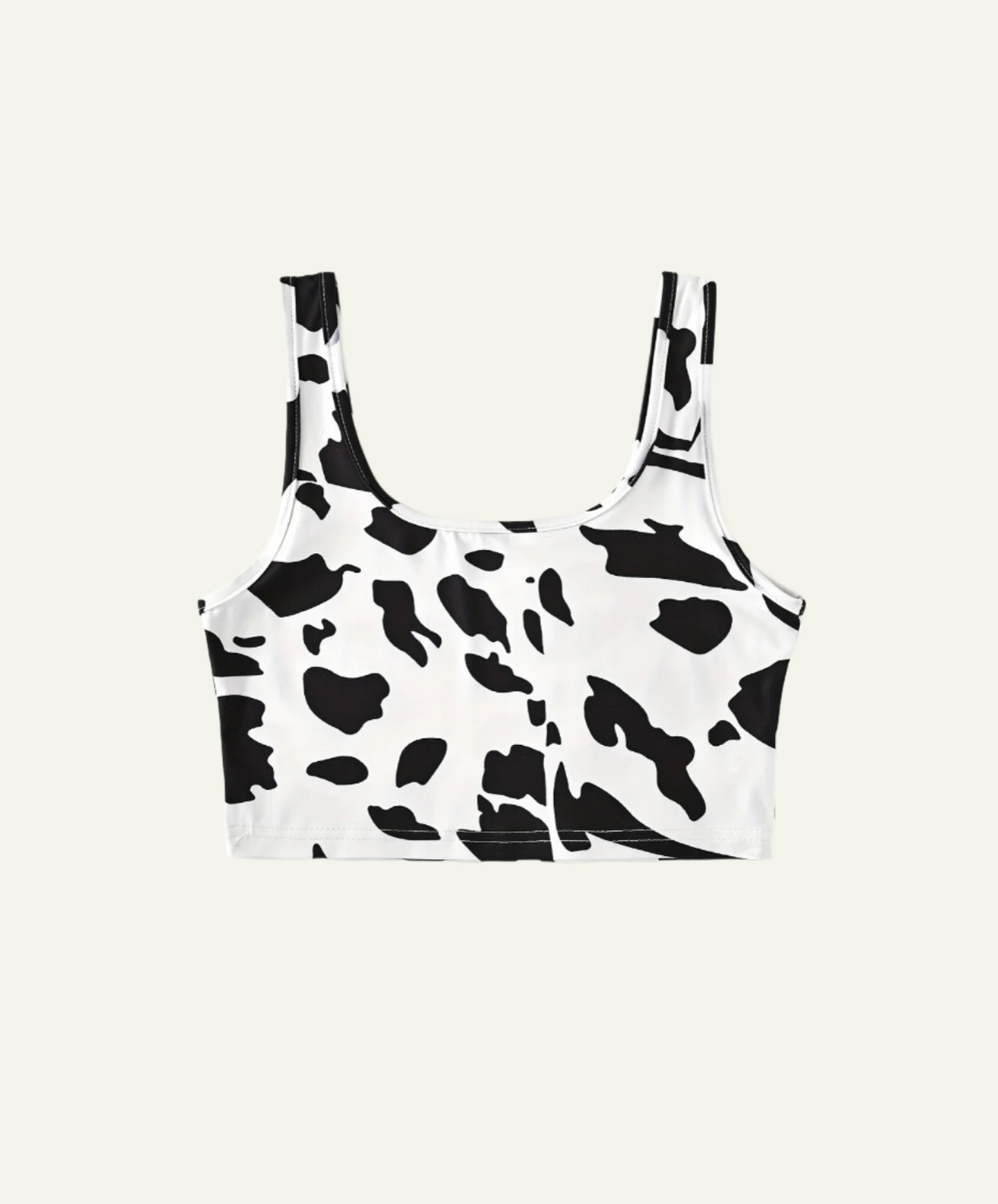 Cow Crop Tank Top