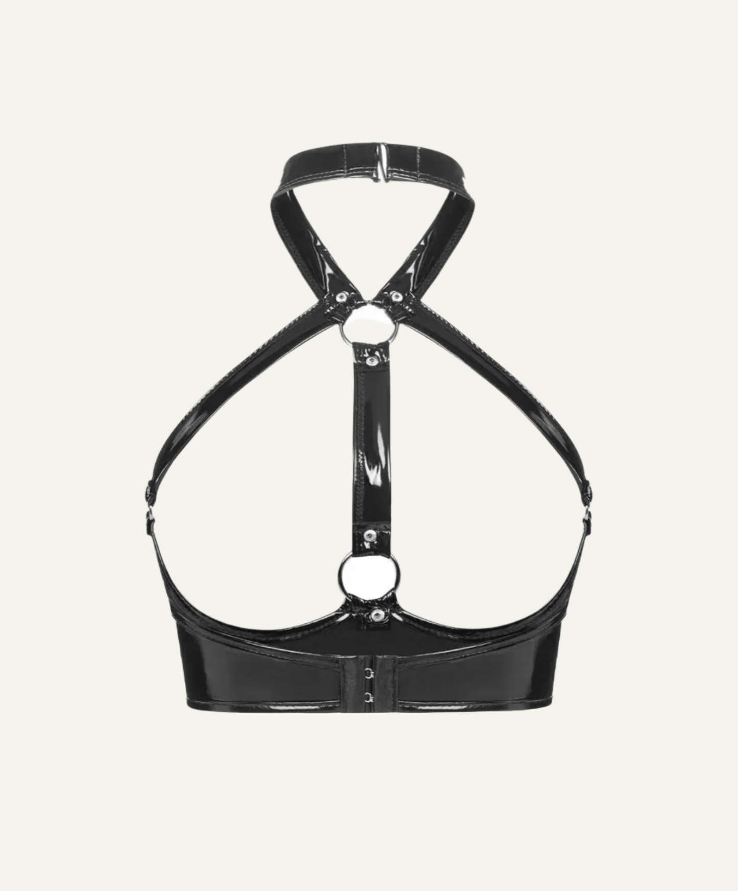 Tits Cut Out Latex Bustier Top