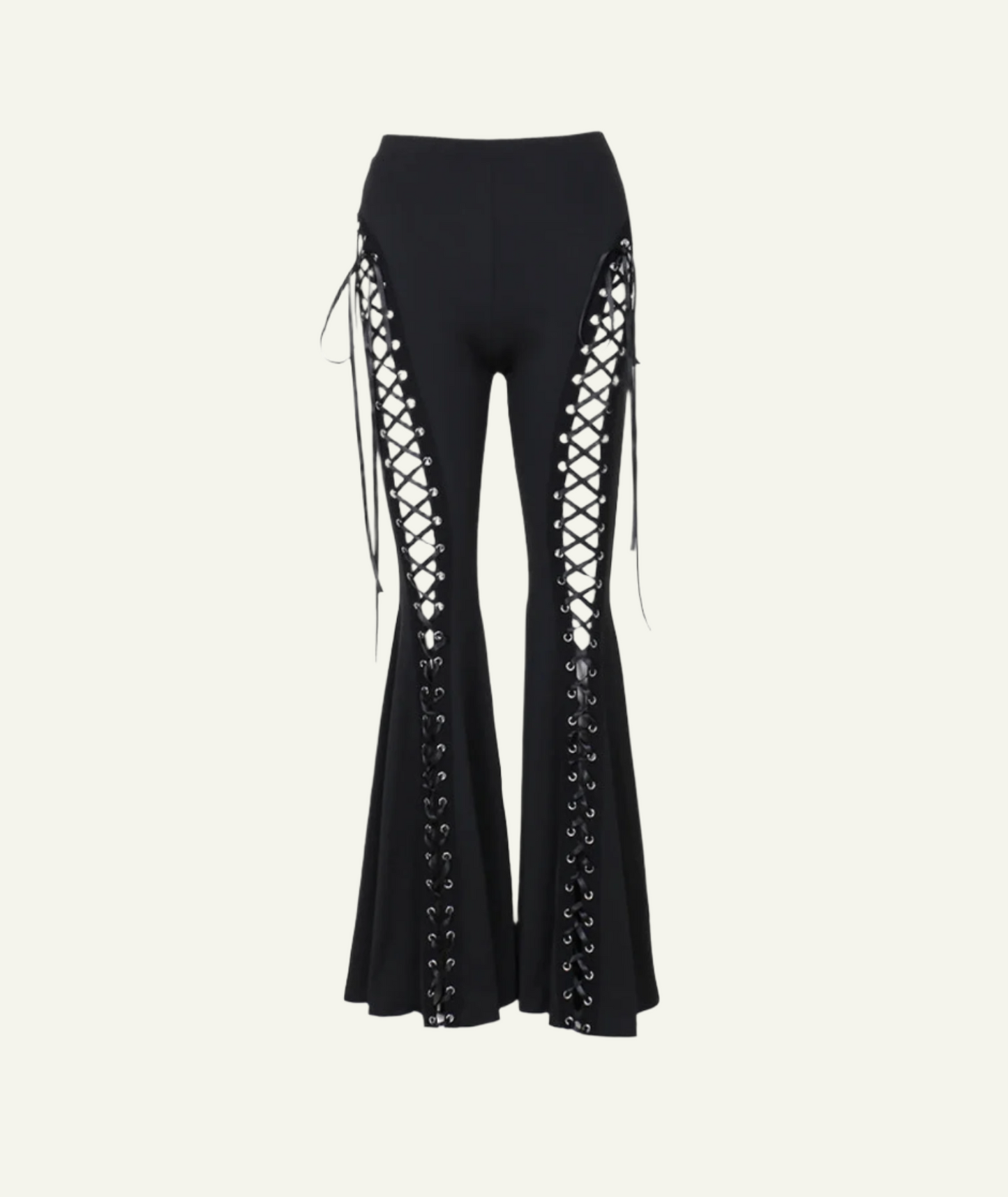 Hollow Out Flared Pants