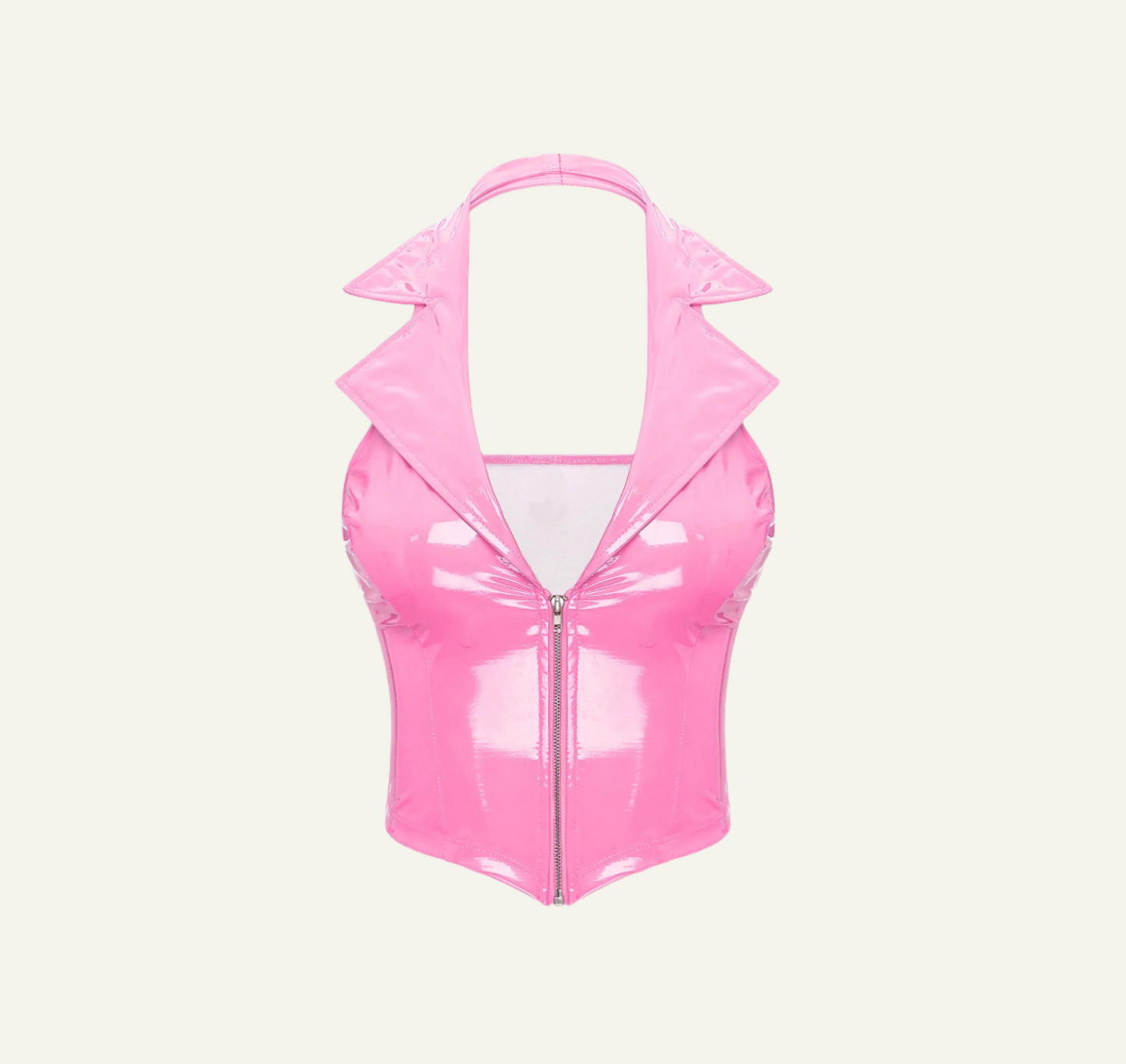 Latex Barbie Vest with Collar