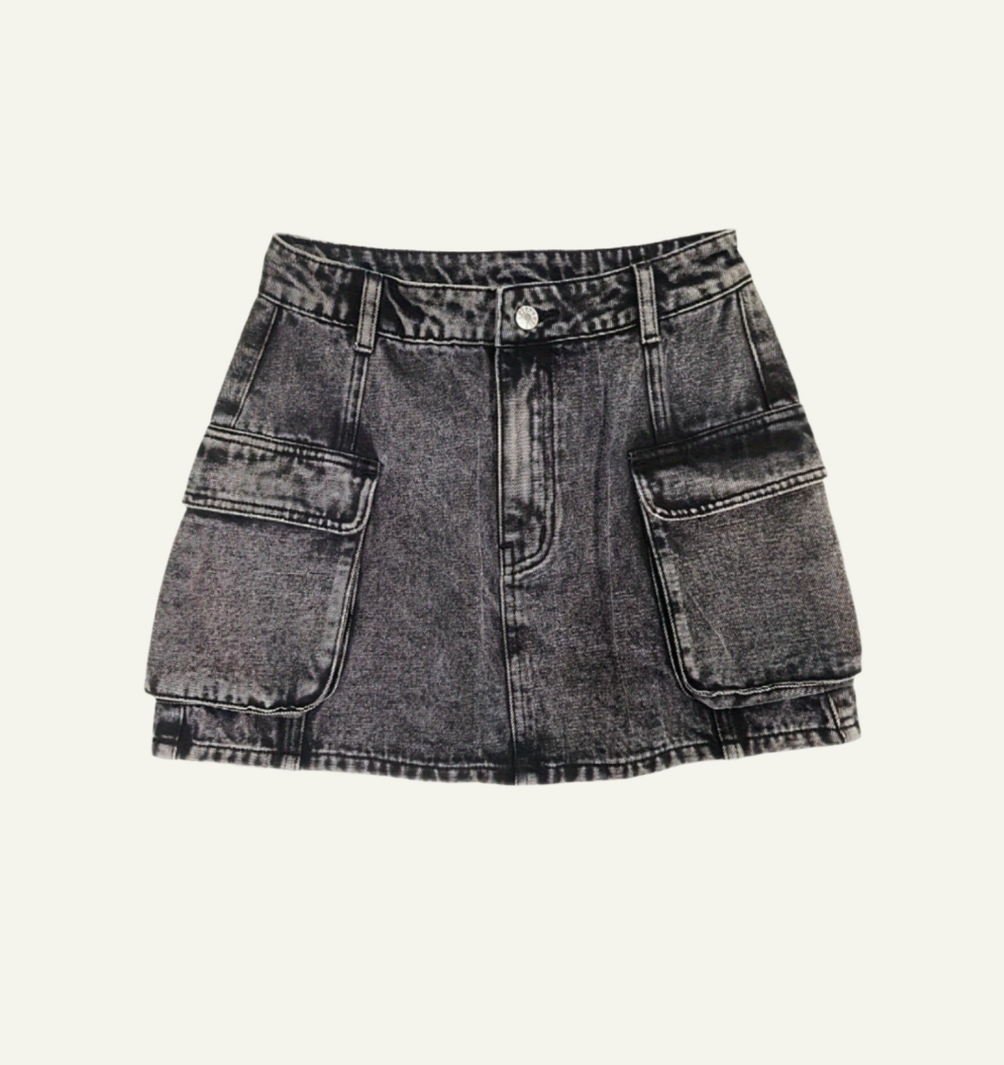 High-Waisted Denim Skirt