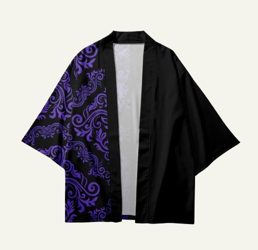 Purple Floral Kimono