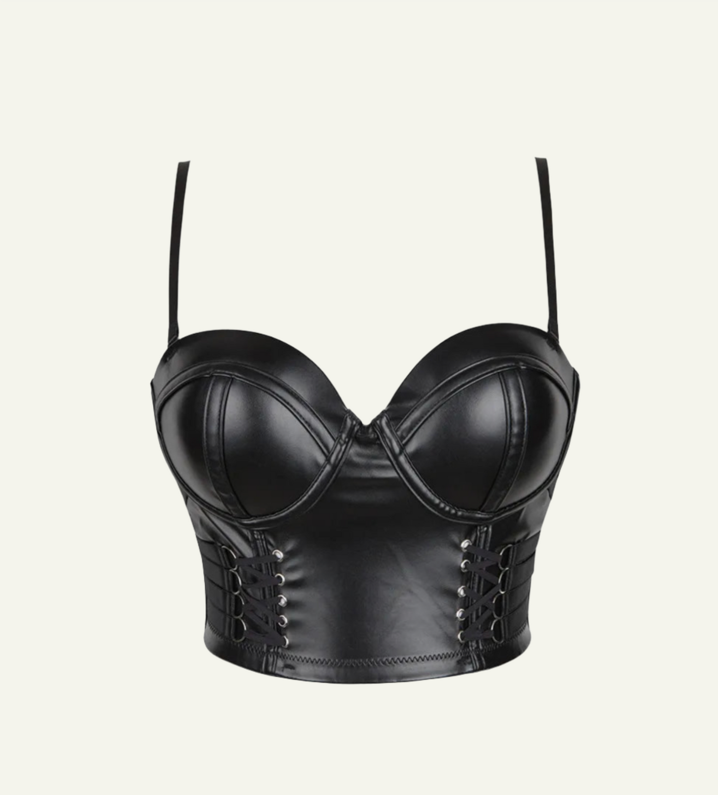 Leather Burlesque Corset