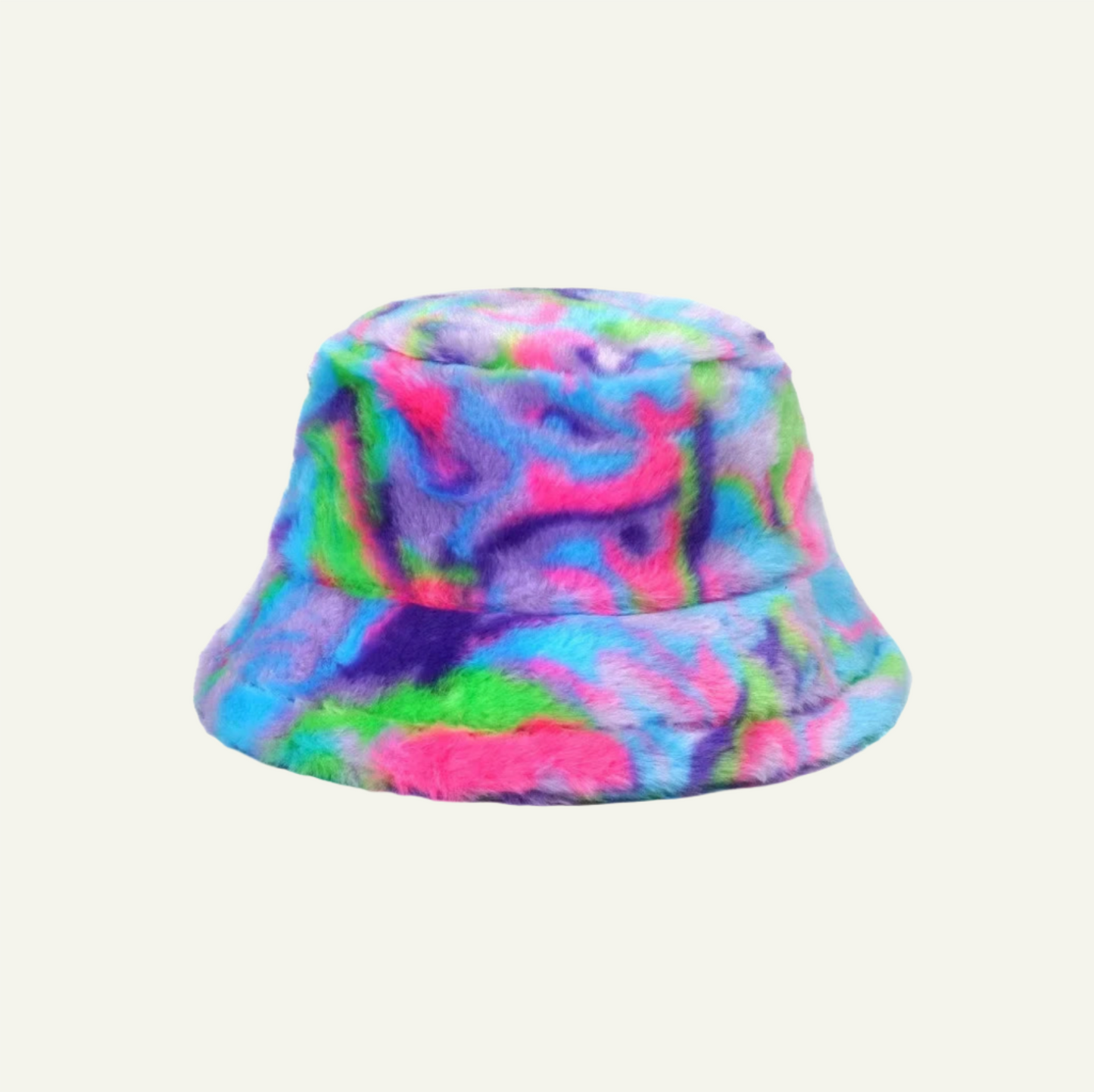 Spacy Fluffy Fur Bucket Hat