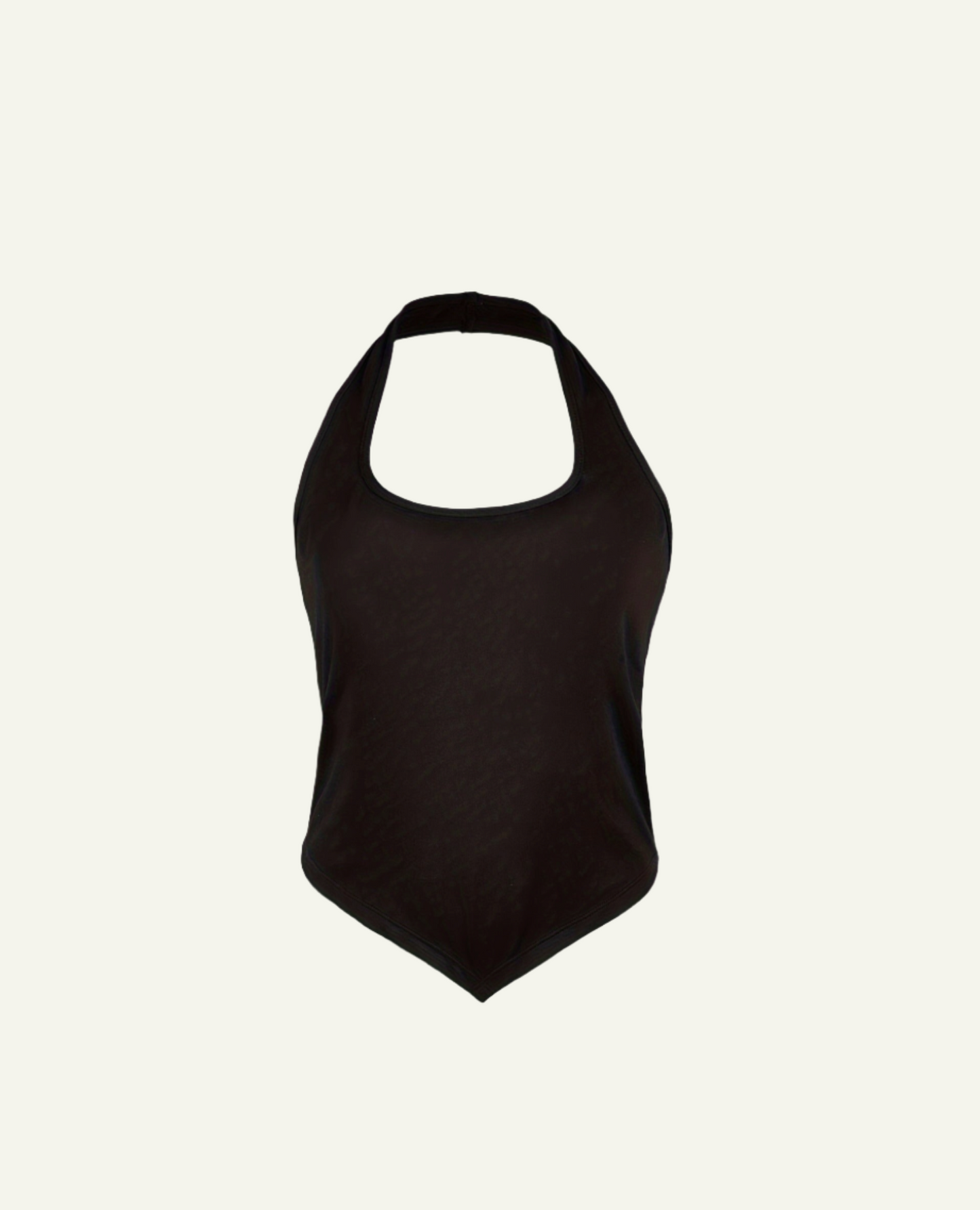 Irregular Neck Crop Top