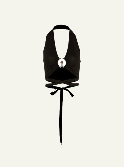Ring Lace Up Top
