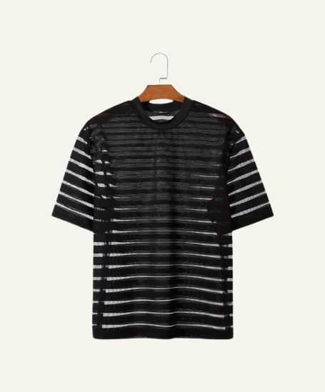 See Through Stripes T-Shirt