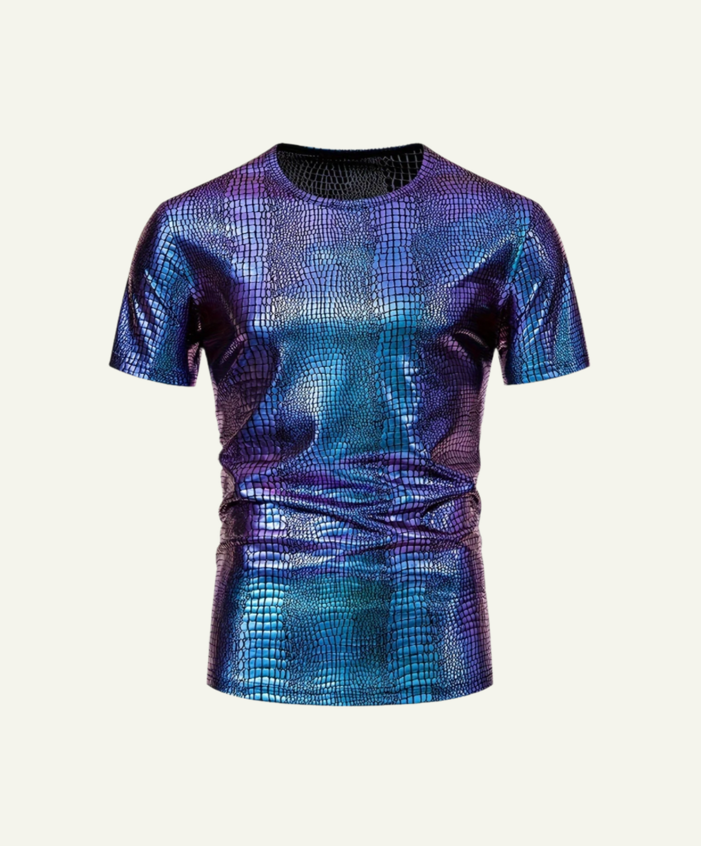 Spacy Metallic Snake Skin T-Shirt