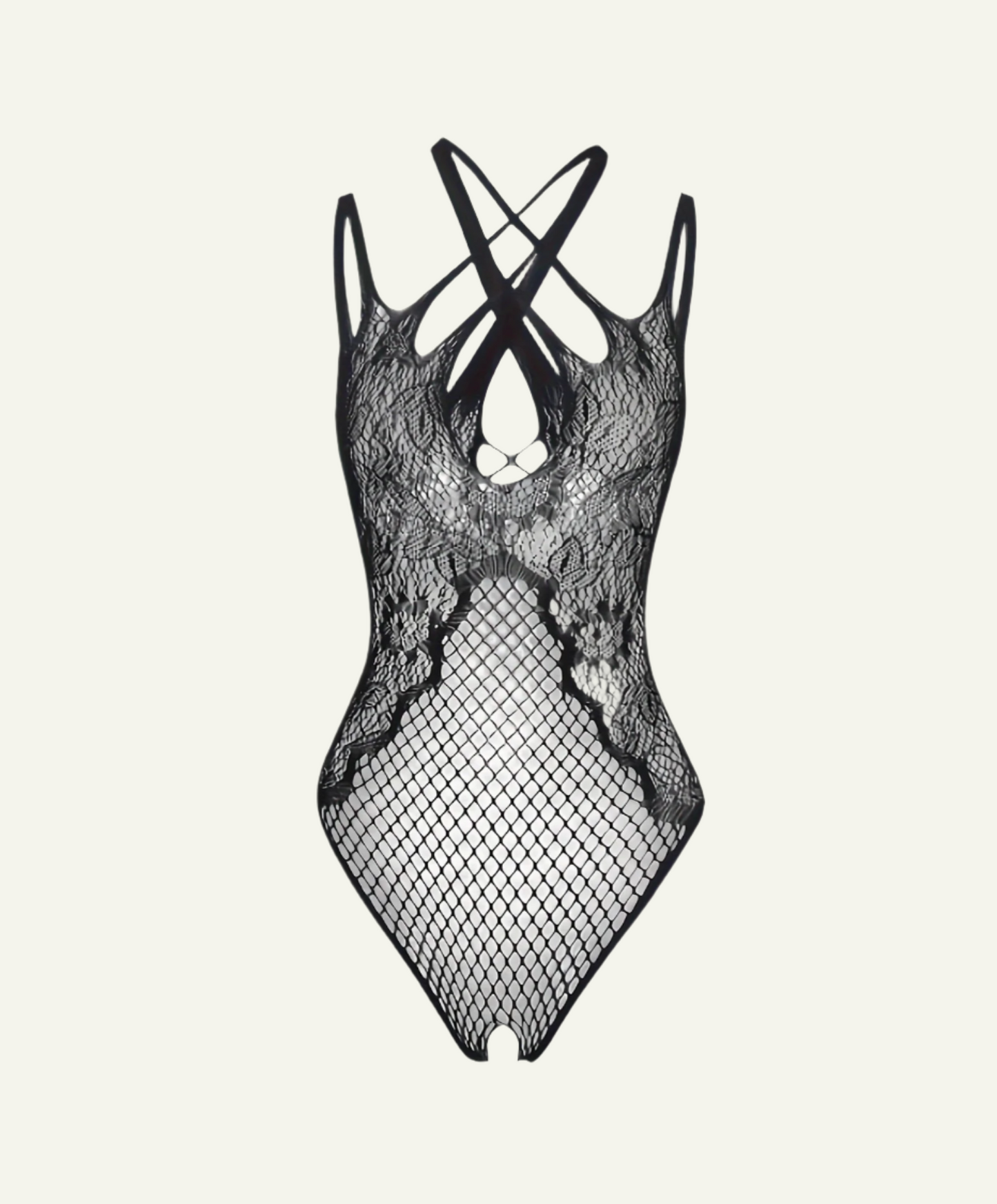 Kinky Jacquard Fishnet Bodysuit
