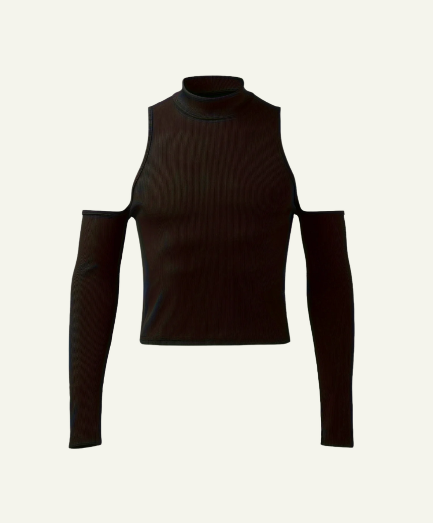 Cut-out Shoulder Long Sleeve Tank Top