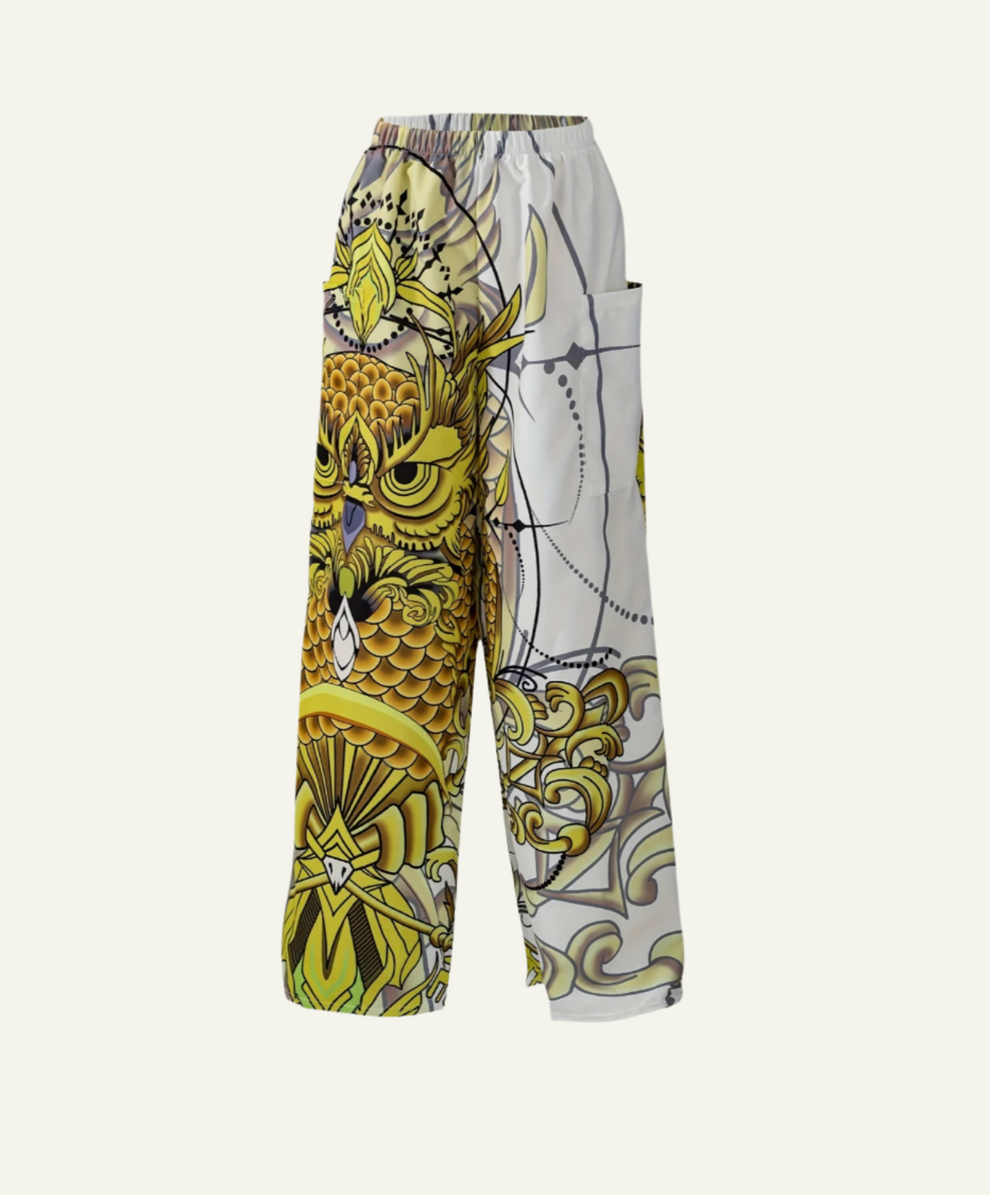 Trippy Owl Splicing Pants