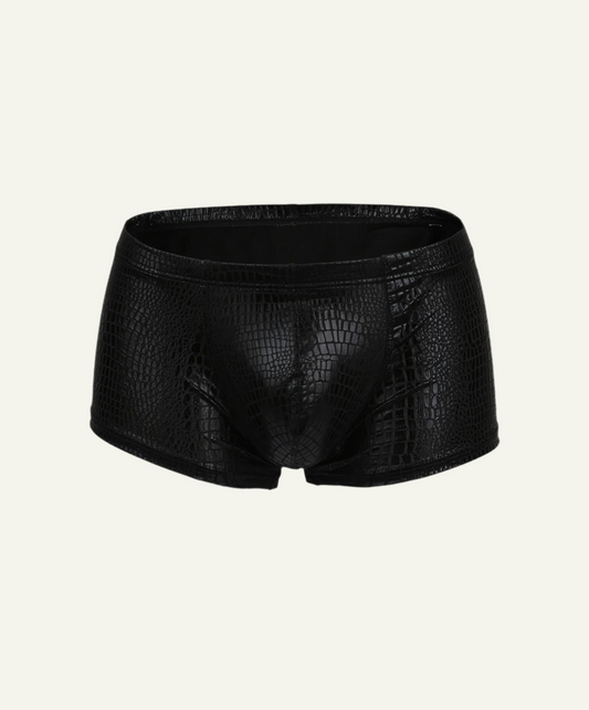 Metallic Snake Skin Shorts