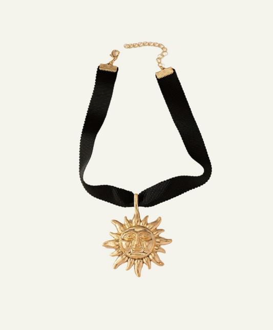 Sunflower Choker Necklace