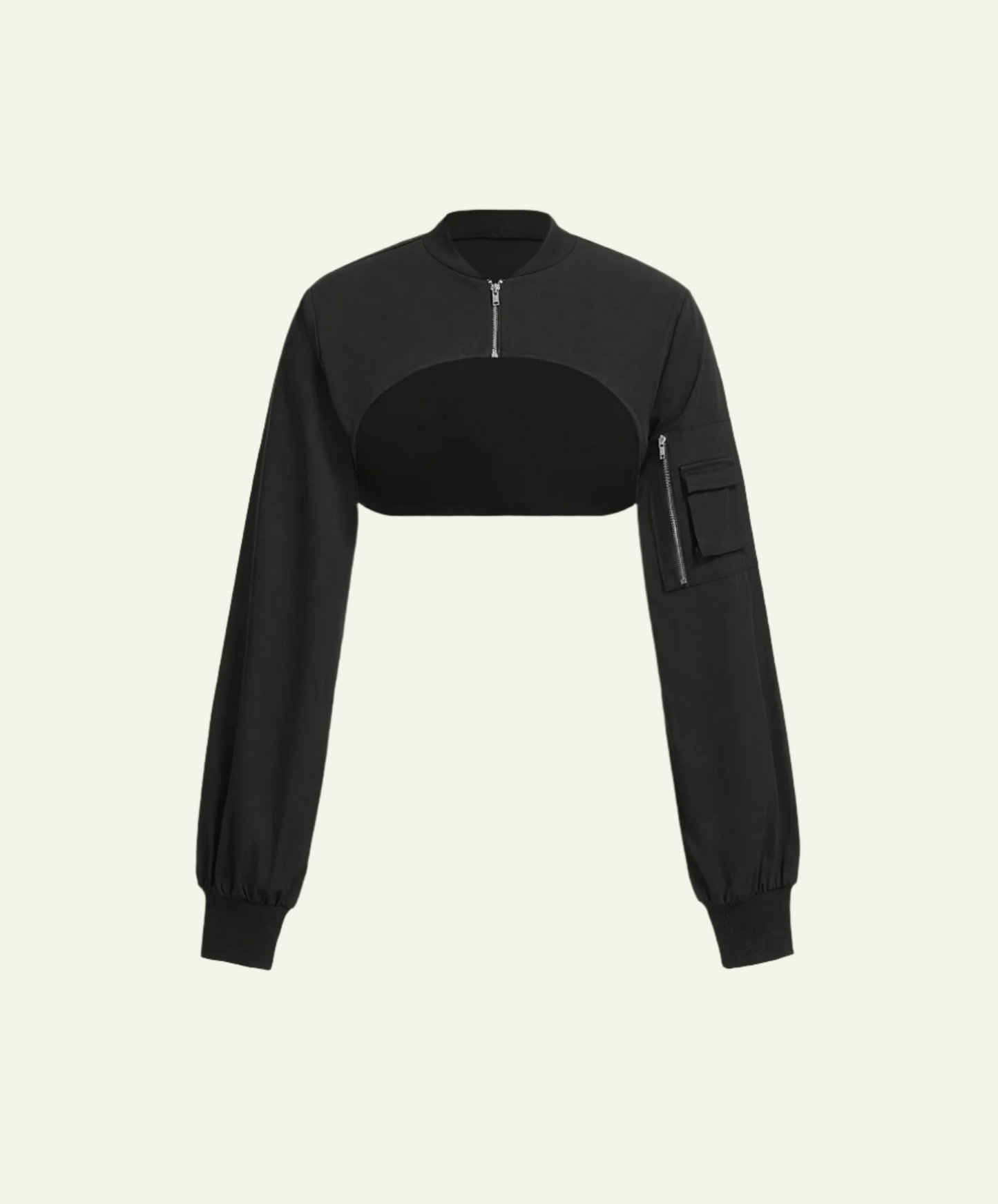 Super Cropped Zipper Jacket