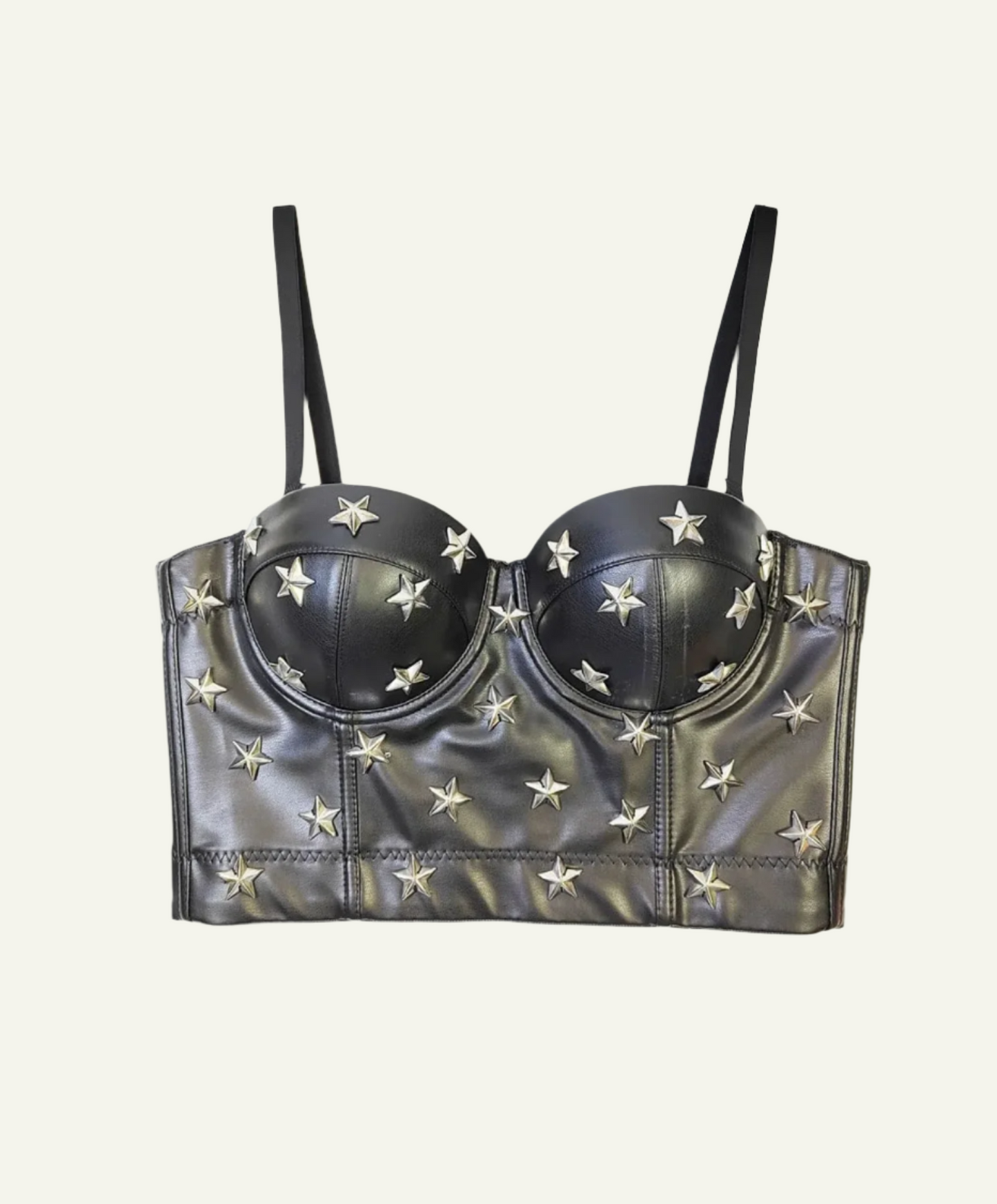 Leather Star Top