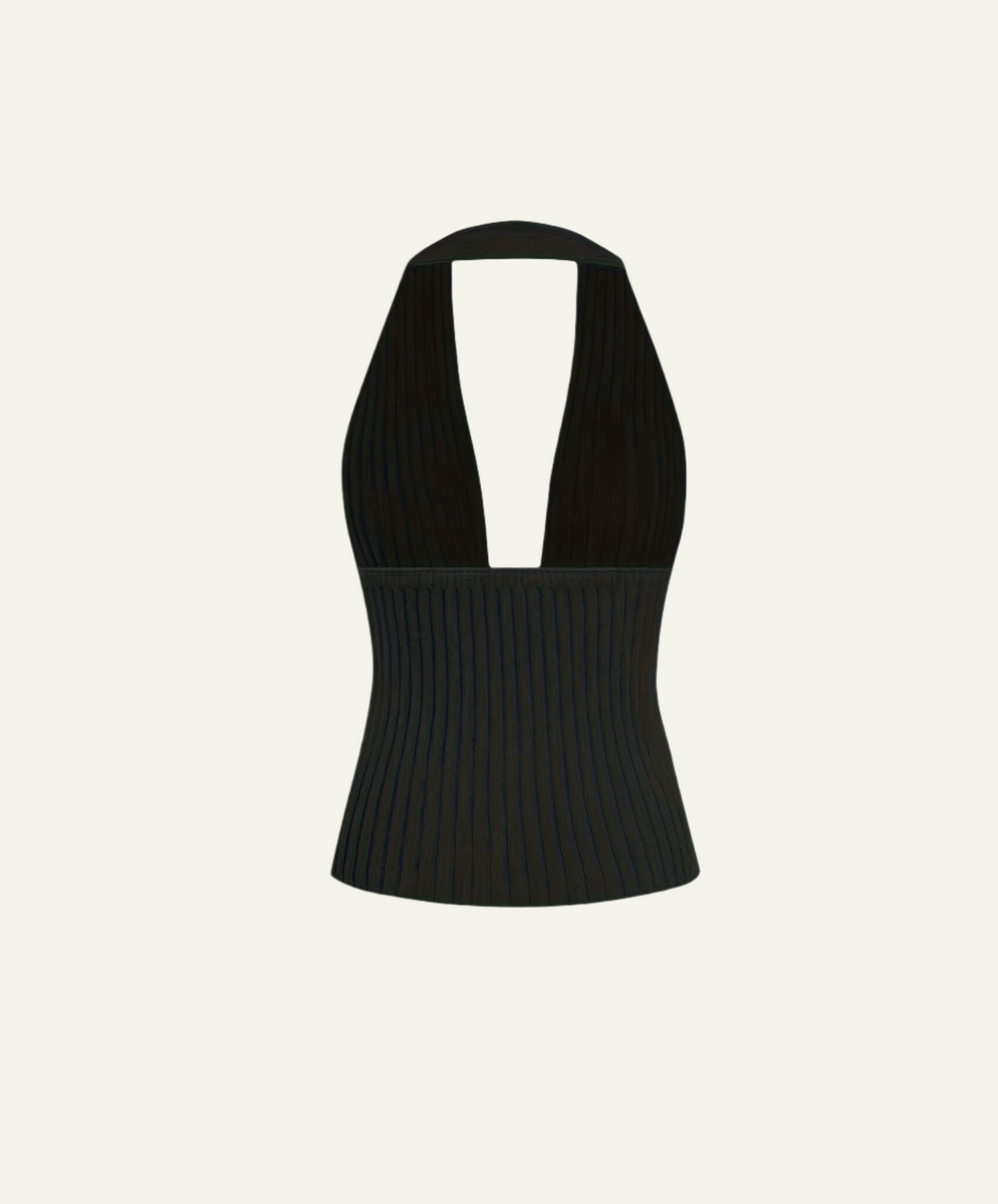 Backless Knitted Halter Top