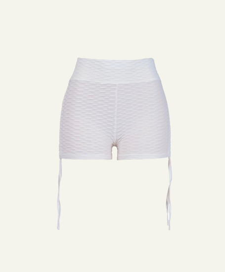High-Waist Ruched Shorts