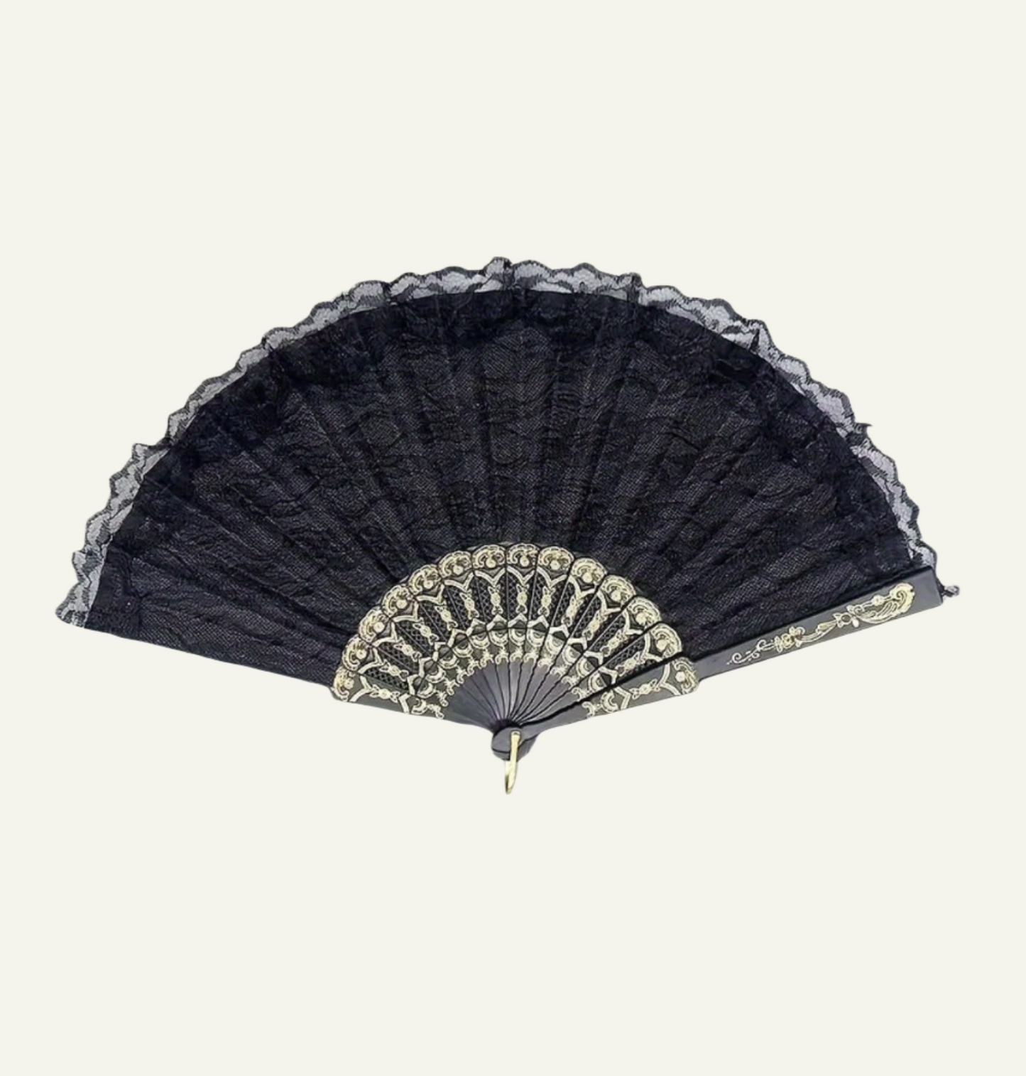 Vintage Black Lace Fan