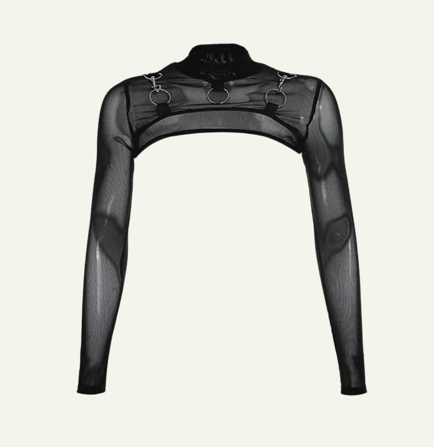 Gothic Mesh Shrug Crop Top