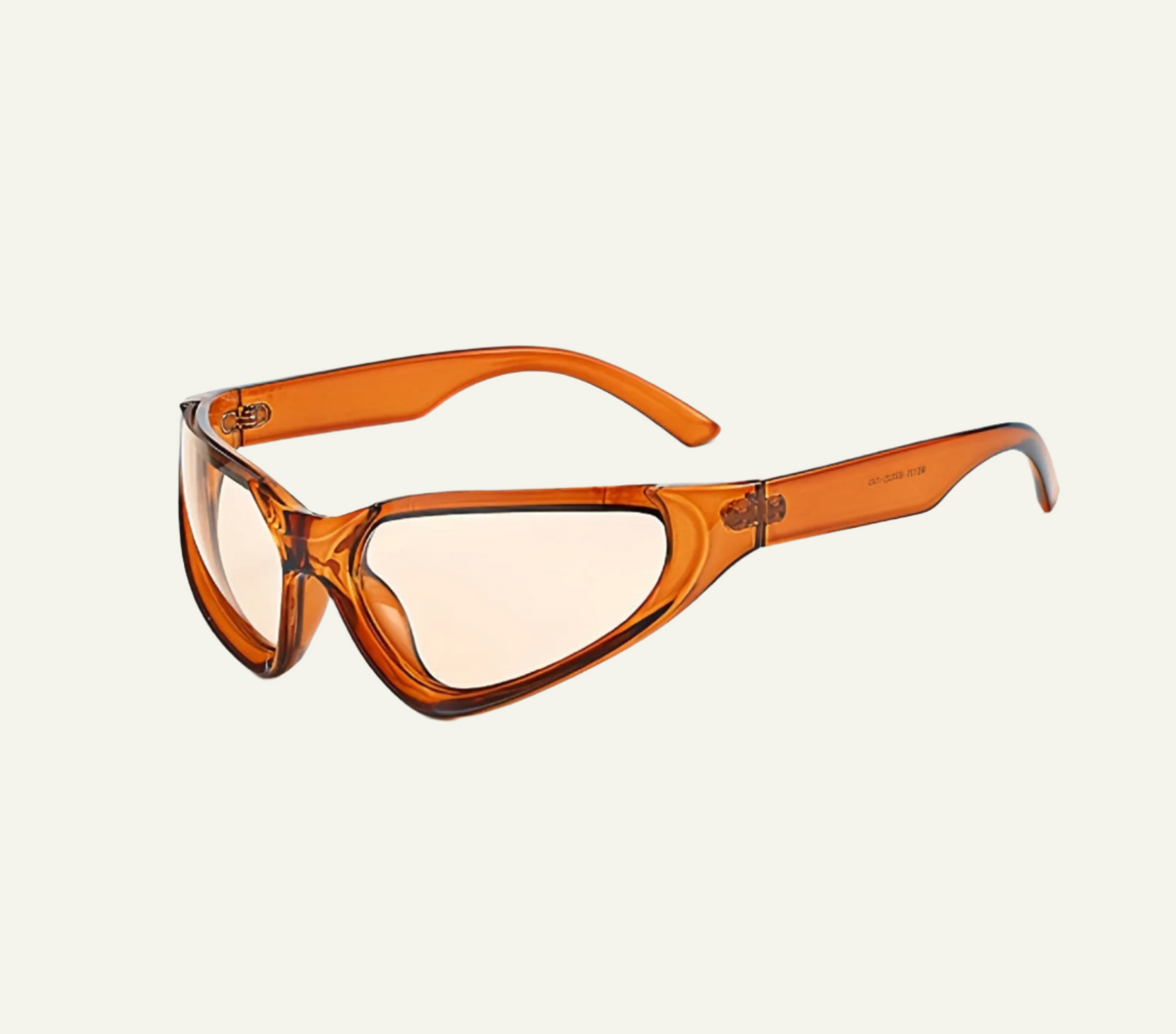 Electric Orange Cat Eye Glasses