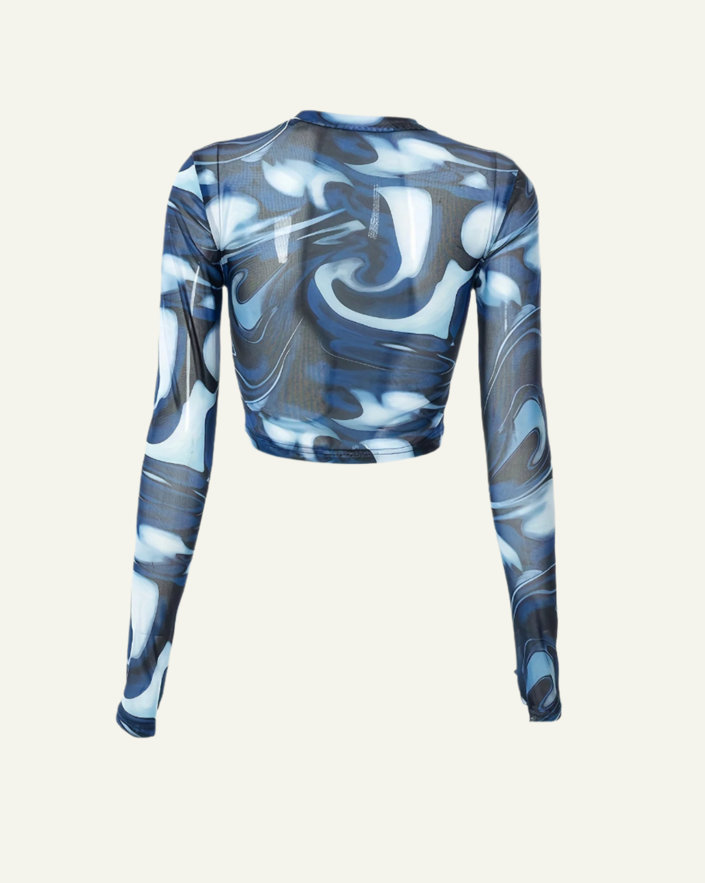 Abstract Electrifying Cropped Top