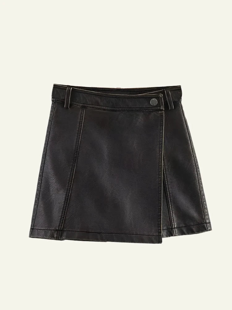 Leather Skirt-Pants