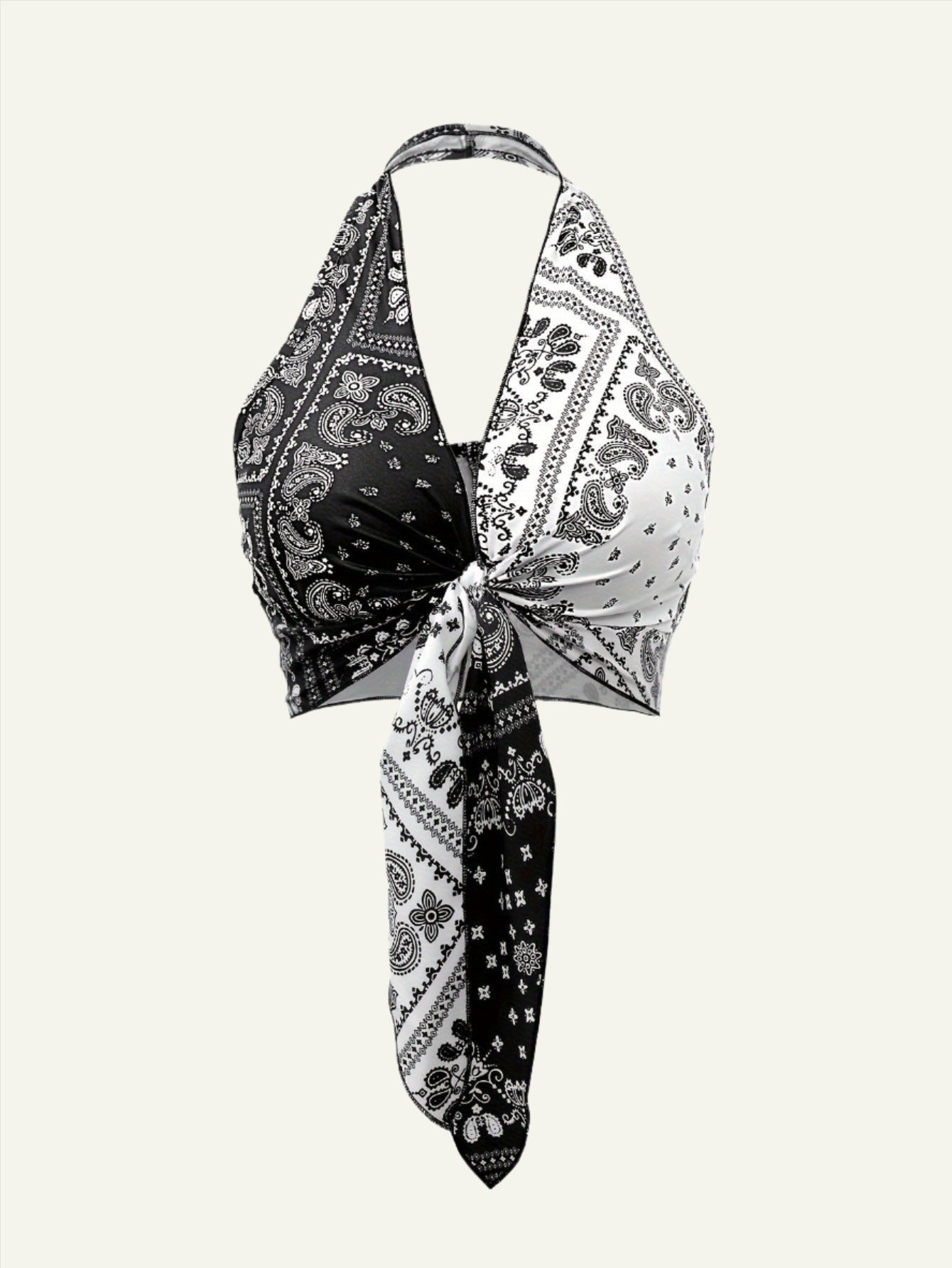 Paisley Bandana Tie Top