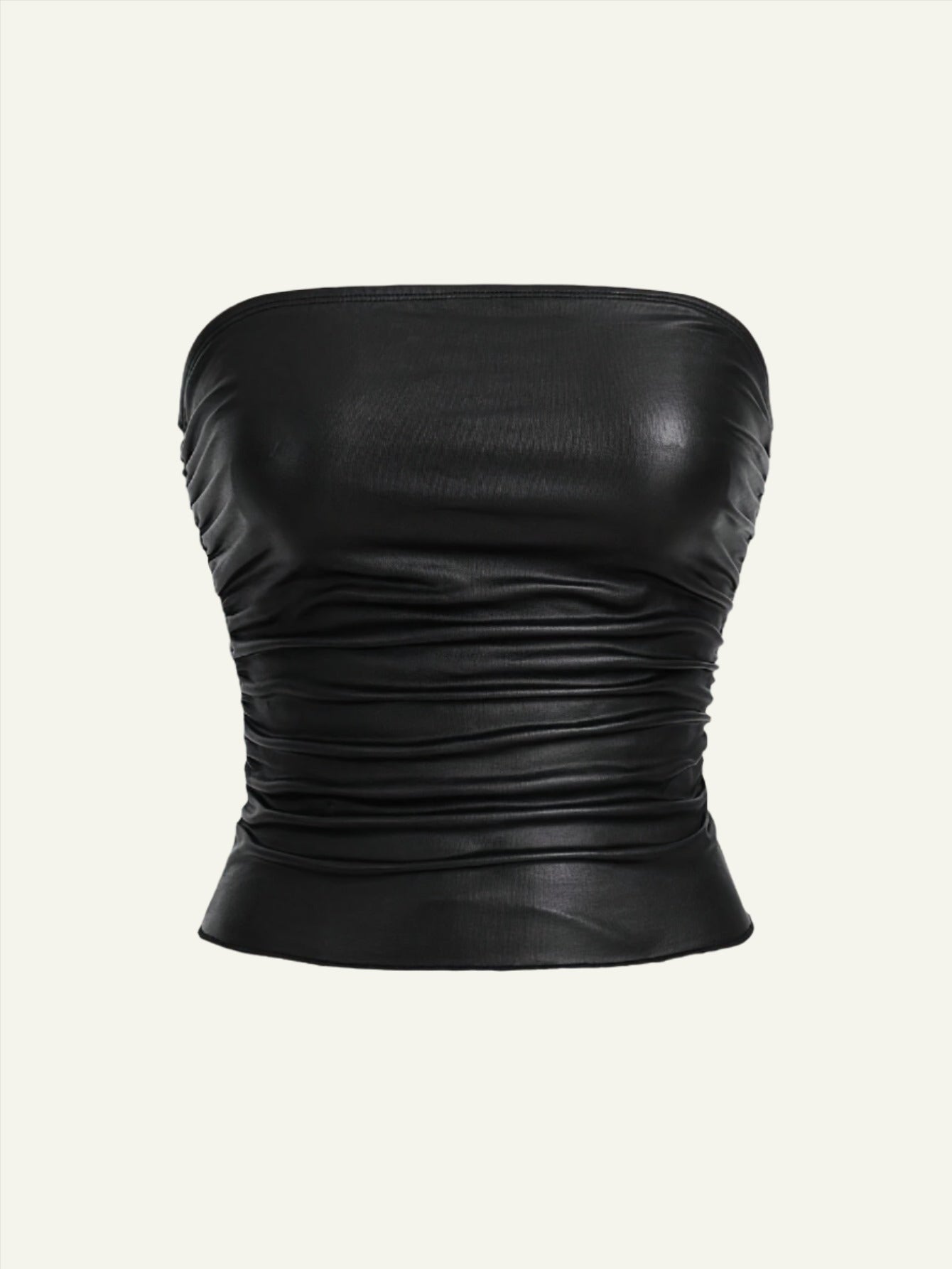 PU Leather Tube Top