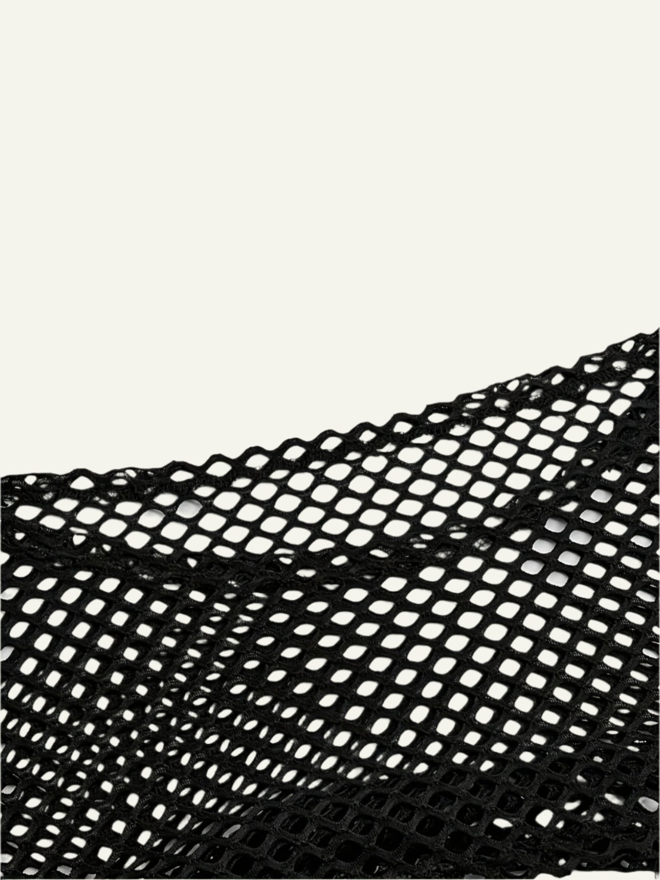 Black Flare Fishnet Top