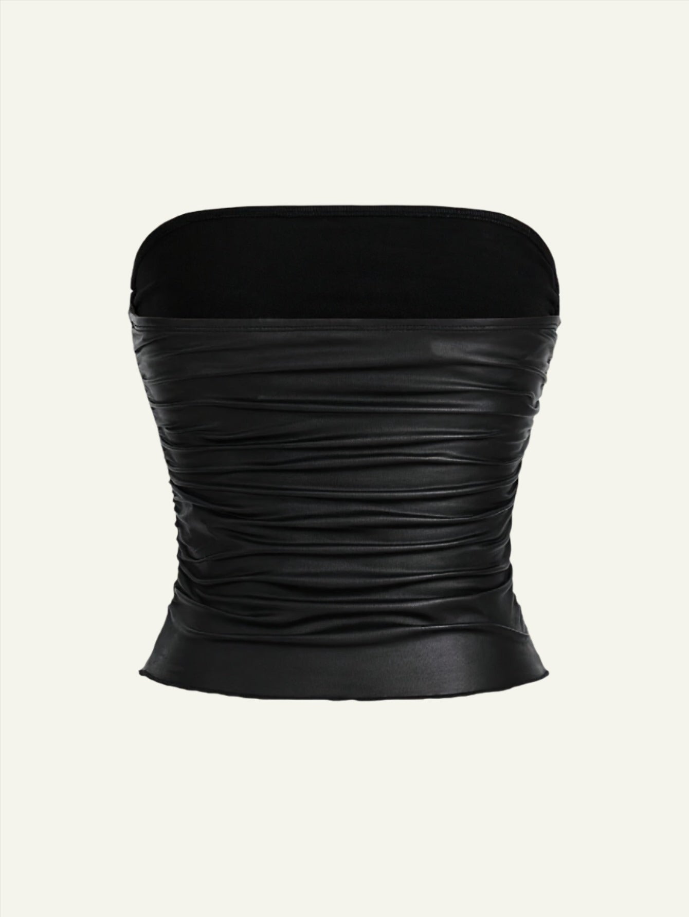 PU Leather Tube Top