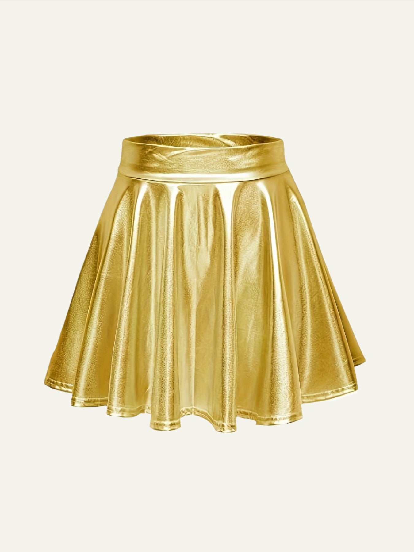 Golden Mini Skirt