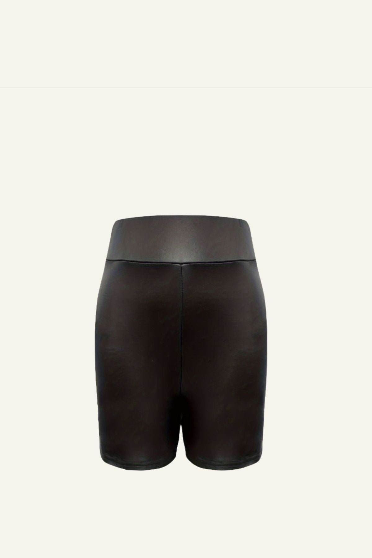 Leather Biker Shorts