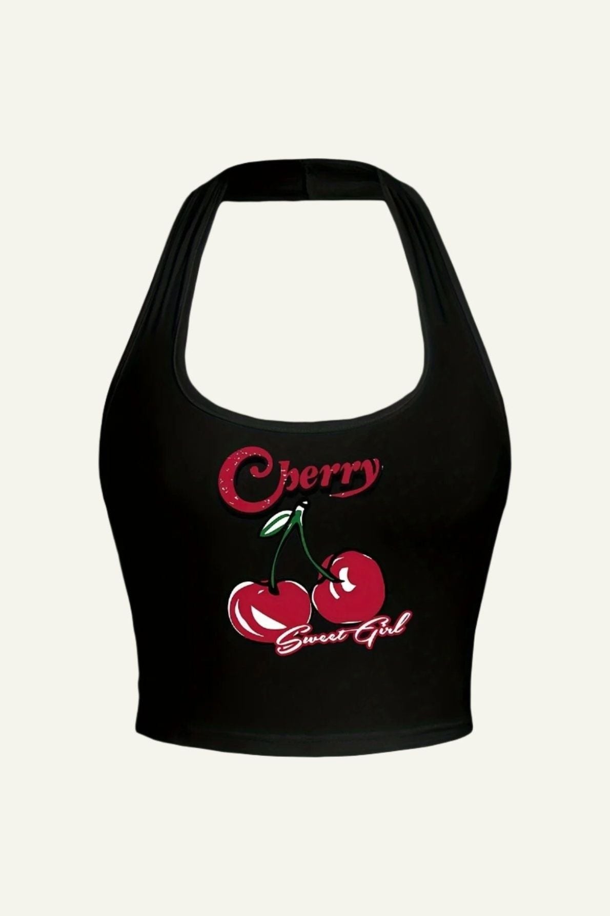 Cute Cherry Halter Top