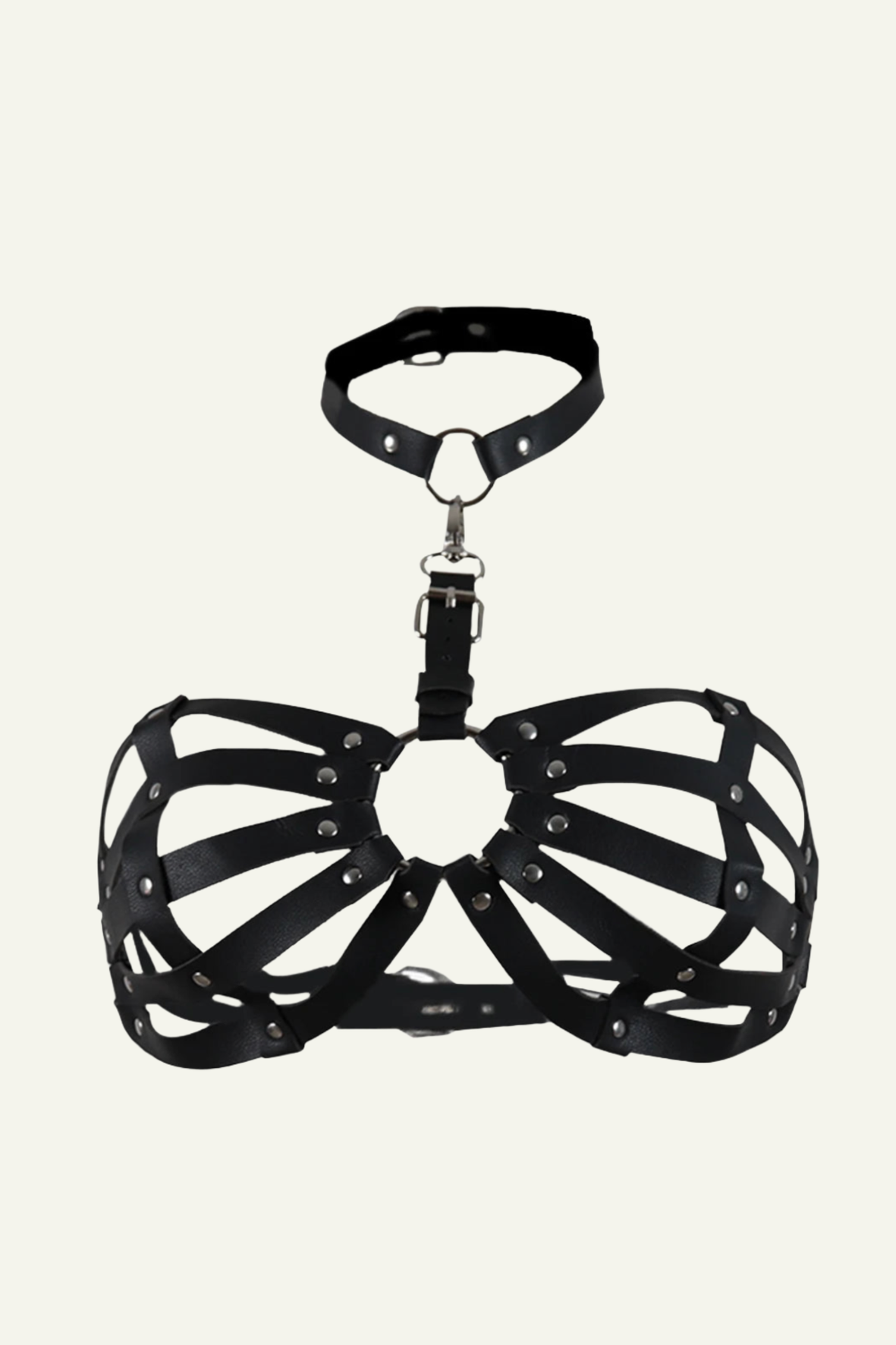 Kinky Leather Rave Queen Bra