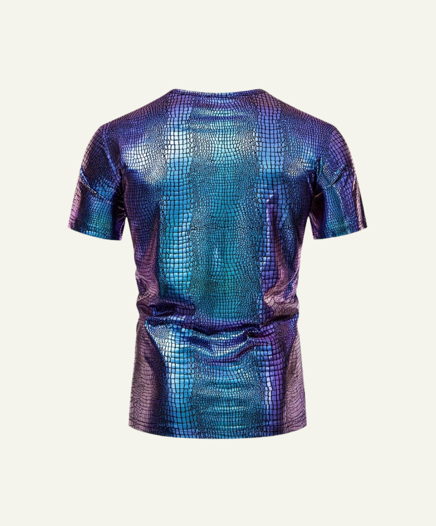 Spacy Metallic Snake Skin T-Shirt