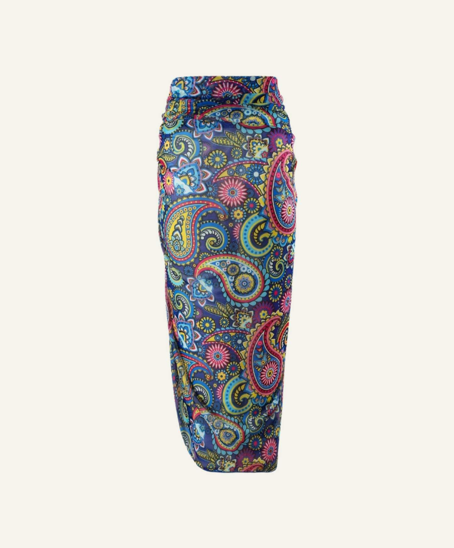 Trippy Paisley Floral Cover Up Skirt