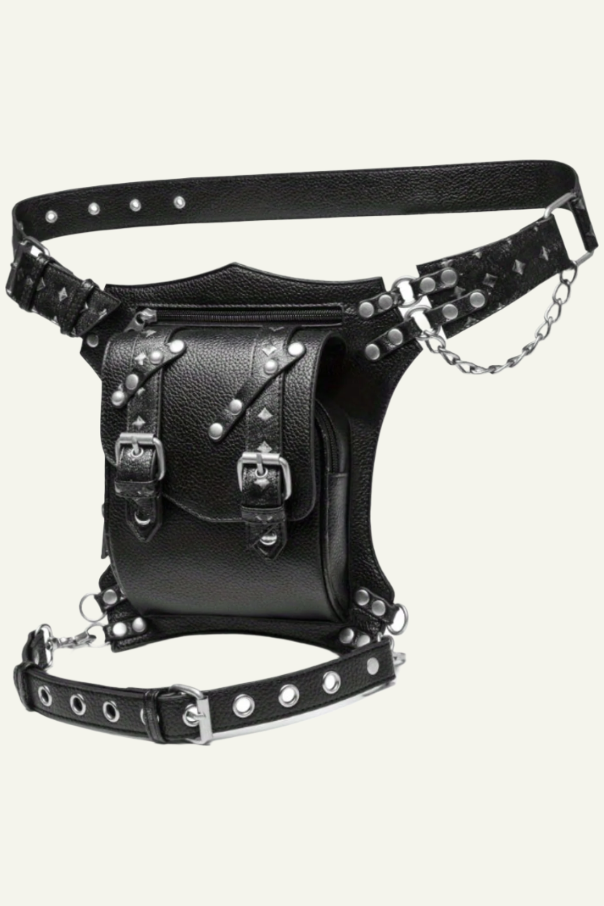 Punk Style Waist Bag