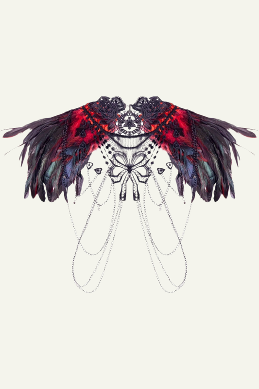 Red Dragon Feather Harness