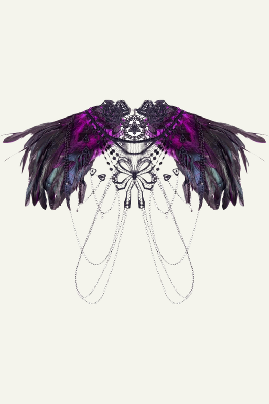 Purple Power Feather Harness