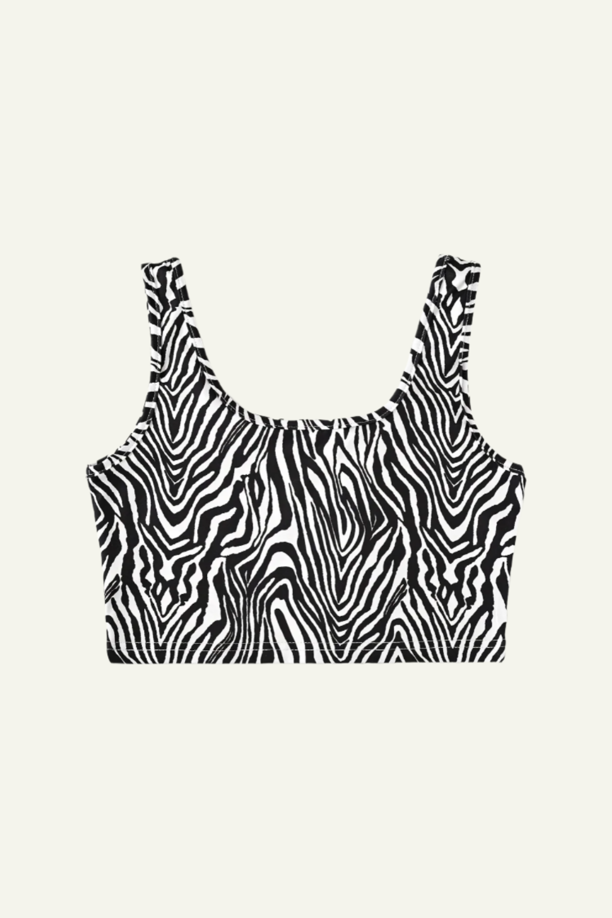 Zebra Crop Tank Top